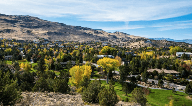 Whispering Canyon has new homes in Reno by Tim Lewis Communities. 