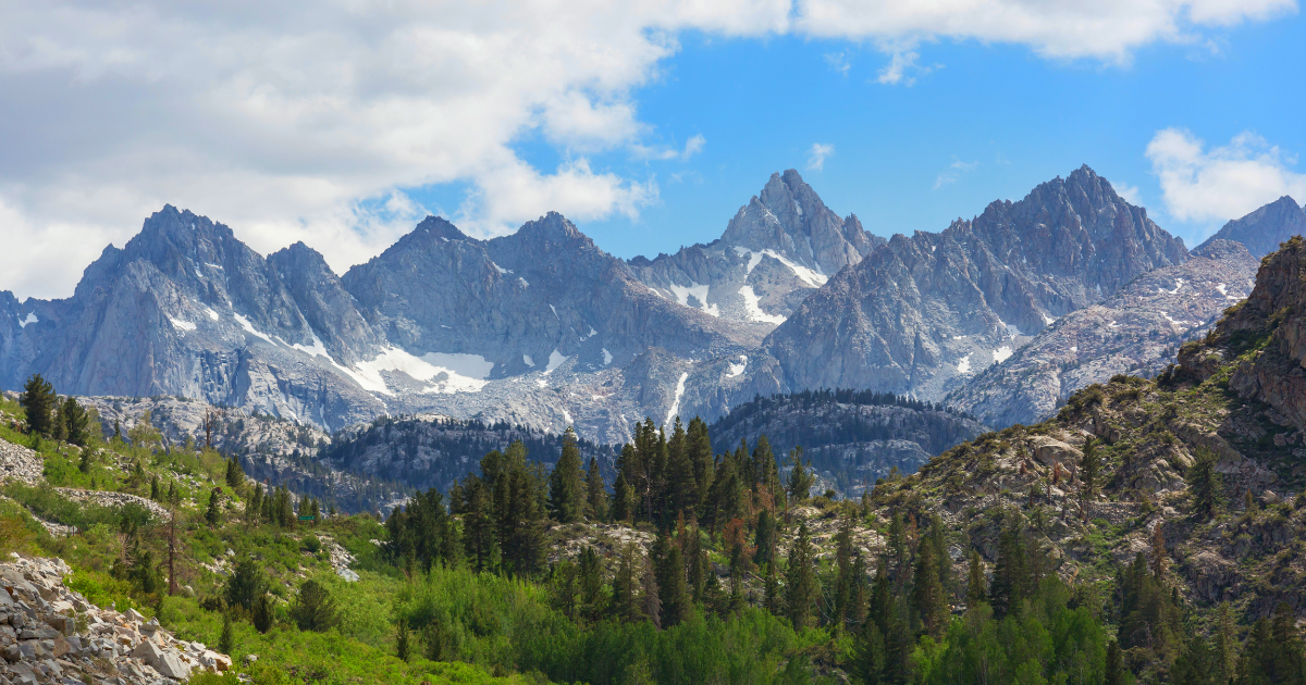 Beautiful view of Sierra Nevadas in Gardnerville, NV.