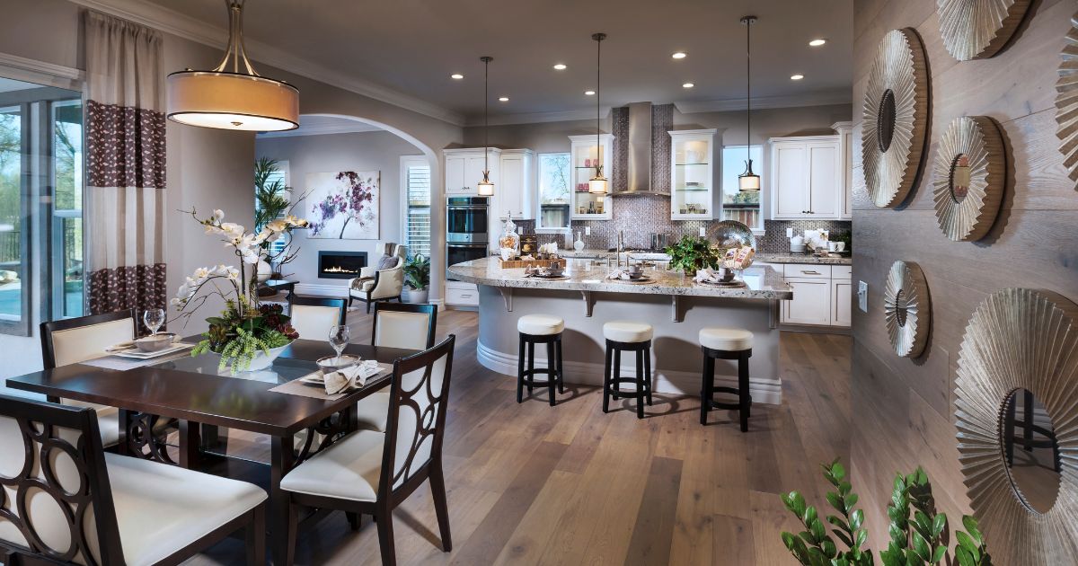 Residence two nook and kitchen at The Lake at Crowne Point II.