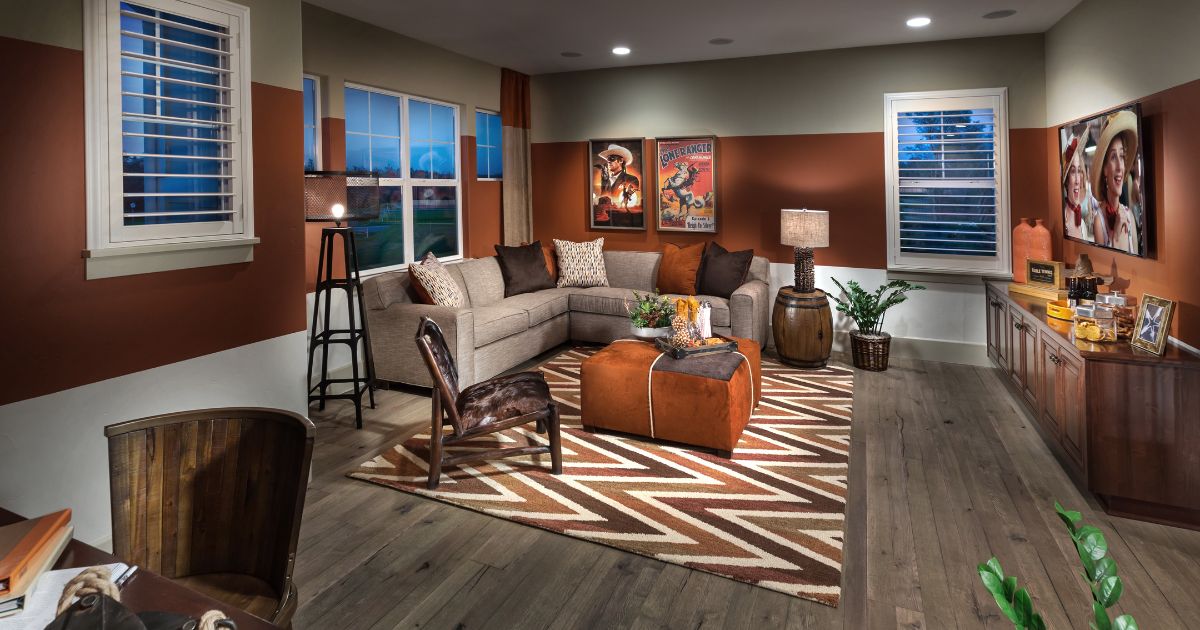 Residence four loft area on at The Lake at Crowne Point II.
