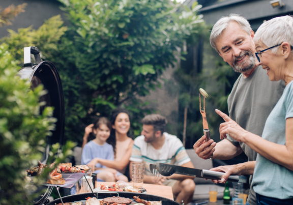 The Woods family bbq